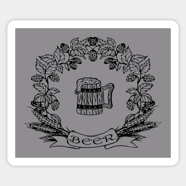 Beer Mug Beer Lover Gift Sticker TeePublic